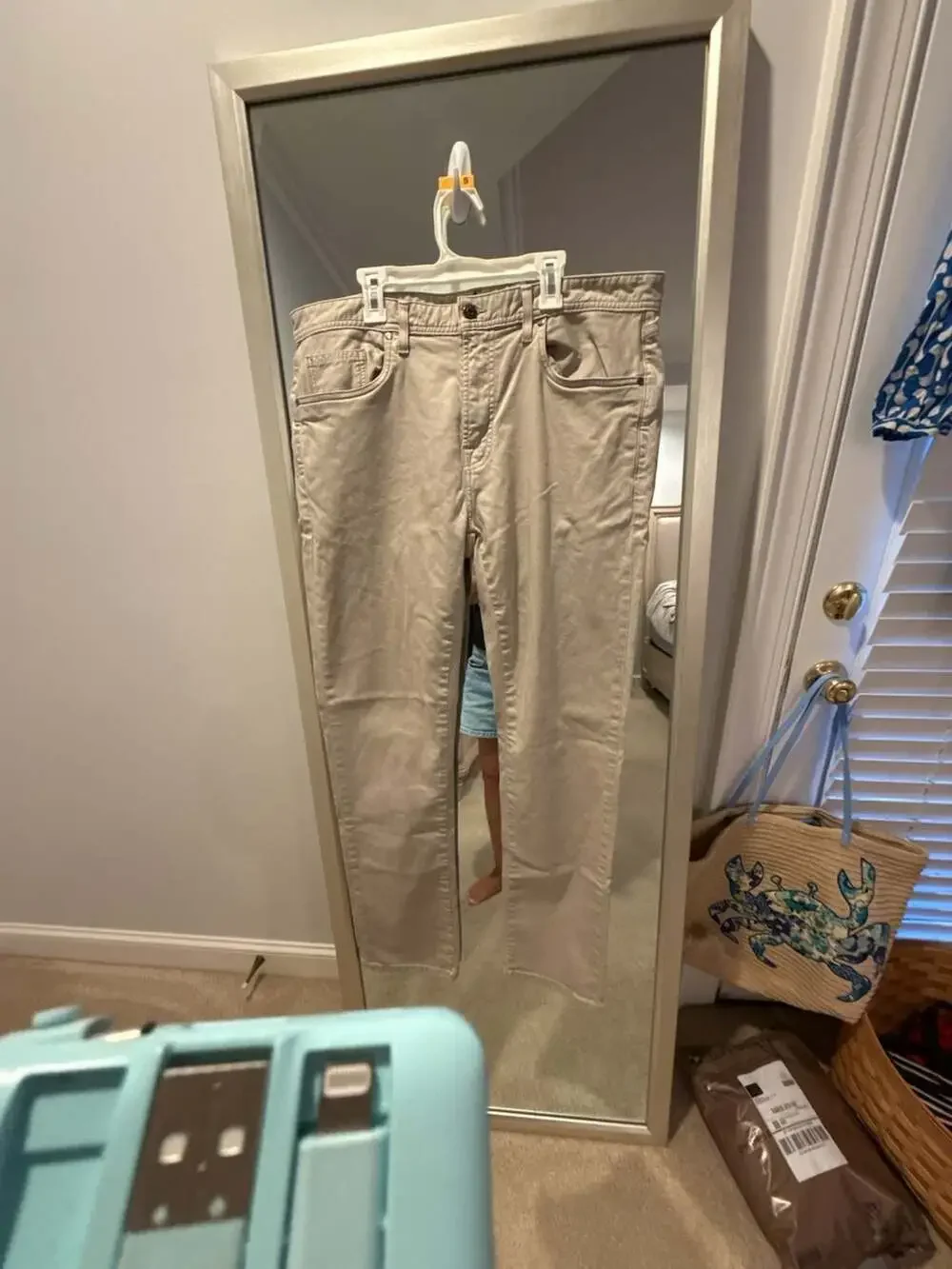 (4)johnnie-O Coastal Cotton Five-Pocket Stretch Twill Pants, Size 36x32